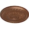 Ekena Millwork Randee Ceiling Medallion (Fits Canopies up to 3 7/8"), Hand-Painted Polished Copper, 20"OD x 1 3/8"P CM20HAPOS - alternate 4